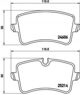 P85117 BREMBO Гальмівні колодки дискові