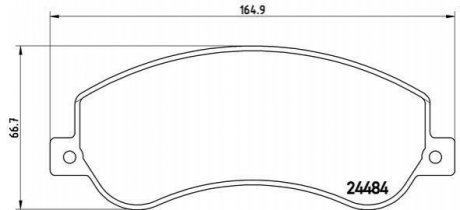 P85115 BREMBO Тормозные колодки дисковые