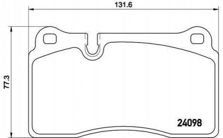 P85110 BREMBO Тормозные колодки дисковые