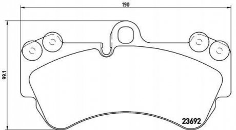 P85069 BREMBO Тормозные колодки дисковые