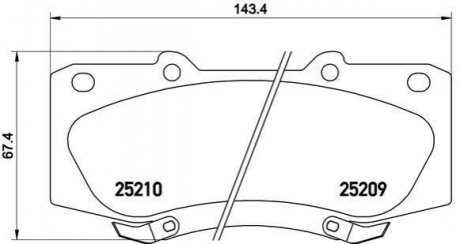 P83140 BREMBO Тормозные колодки дисковые