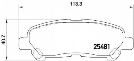 P83138 BREMBO Гальмівні колодки дискові