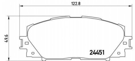 P83106 BREMBO Тормозные колодки дисковые