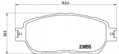 P83105 BREMBO Гальмівні колодки дискові