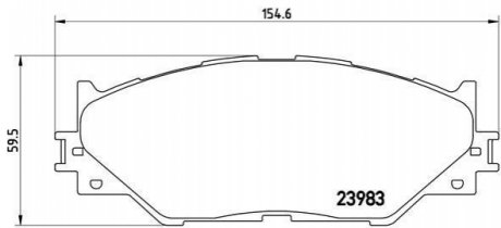 P83074 BREMBO Гальмівні колодки дискові