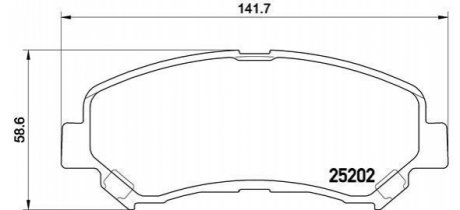 P79028 BREMBO Тормозные колодки дисковые