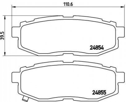 P78018 BREMBO Тормозные колодки дисковые