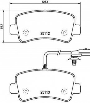 P68063 BREMBO Гальмівні колодки дискові