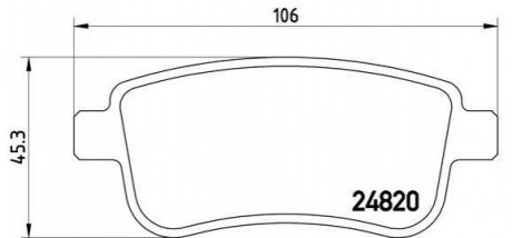 P68041 BREMBO Гальмівні колодки дискові