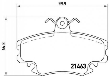 P68038 BREMBO Тормозные колодки дисковые