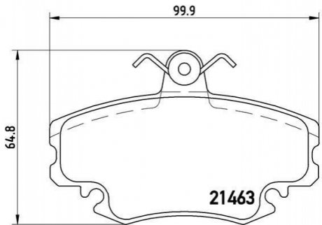 P68008 BREMBO Гальмівні колодки дискові