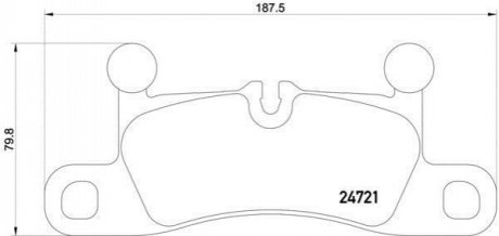 P65027 BREMBO Тормозные колодки дисковые