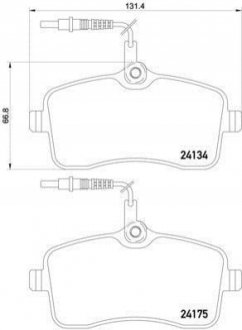 P61109 BREMBO Тормозные колодки дисковые