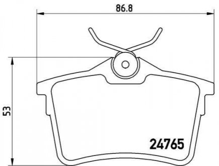 P61084 BREMBO Гальмівні колодки дискові