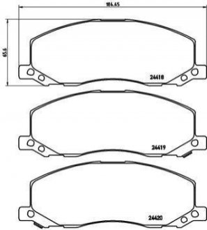 P59058 BREMBO Гальмівні колодки дискові