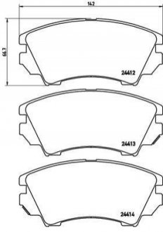 P59055 BREMBO Тормозные колодки дисковые