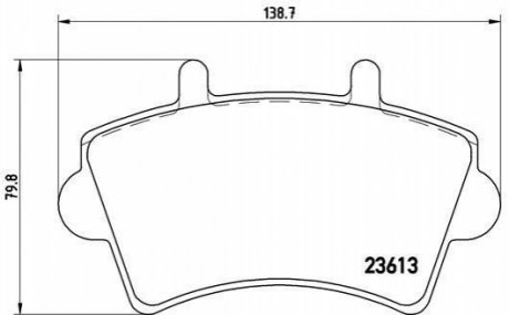 P59039 BREMBO Тормозные колодки дисковые