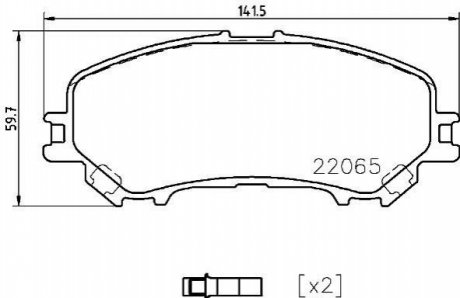 P56099 BREMBO Тормозные колодки дисковые