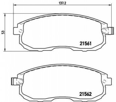 P56065 BREMBO Гальмівні колодки дискові