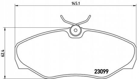 P56061 BREMBO Гальмівні колодки дискові