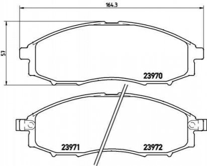 P56049 BREMBO Тормозные колодки дисковые