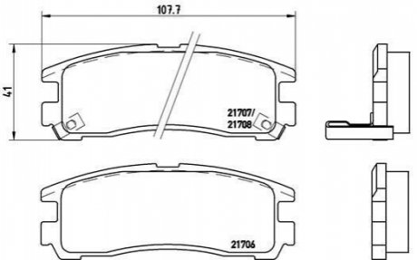 P54012 BREMBO Гальмівні колодки дискові