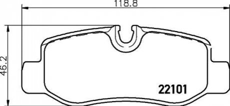 P50126 BREMBO Тормозные колодки дисковые