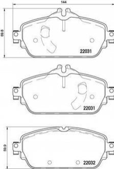 P50119 BREMBO Гальмівні колодки дискові