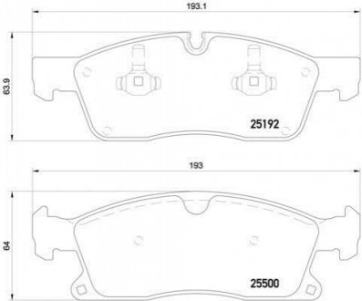 P50109 BREMBO Тормозные колодки дисковые