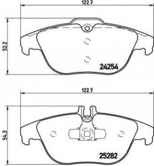 P50104 BREMBO Тормозные колодки дисковые