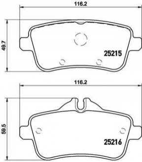 P50099 BREMBO Тормозные колодки дисковые