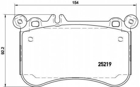 P50097 BREMBO Гальмівні колодки дискові