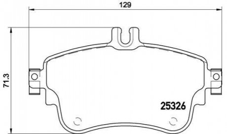 P50094 BREMBO Тормозные колодки дисковые