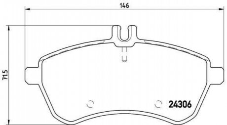 P50067 BREMBO Тормозные колодки дисковые