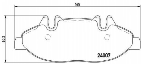 P50050 BREMBO Тормозные колодки дисковые