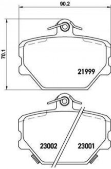 P50038 BREMBO Гальмівні колодки дискові