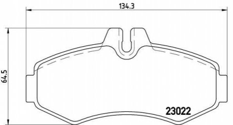 P50031 BREMBO Тормозные колодки дисковые