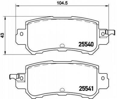 P49047 BREMBO Тормозные колодки дисковые