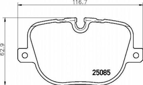 P44025 BREMBO Тормозные колодки дисковые