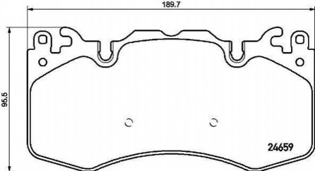 P44023 BREMBO Тормозные колодки дисковые