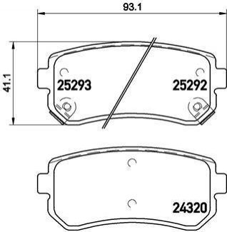 P30051 BREMBO Тормозные колодки дисковые