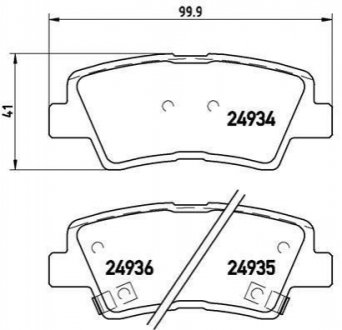 P30047 BREMBO Тормозные колодки дисковые