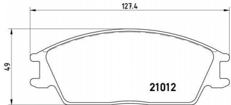 P30001 BREMBO Тормозные колодки дисковые