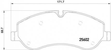 P24152 BREMBO Тормозные колодки дисковые