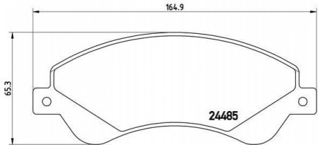 P24065 BREMBO Гальмівні колодки дискові