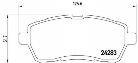 P24072 BREMBO Тормозные колодки дисковые