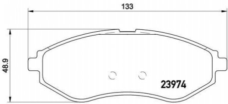 P24048 BREMBO Гальмівні колодки дискові