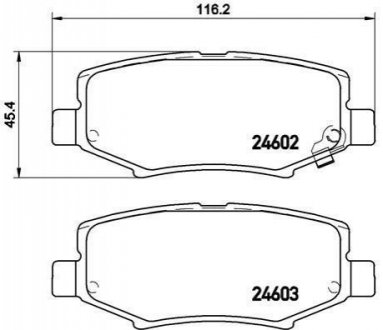 P18024 BREMBO Гальмівні колодки дискові