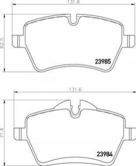 P06086 BREMBO Тормозные колодки дисковые