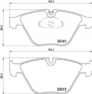 P06081 BREMBO Гальмівні колодки дискові